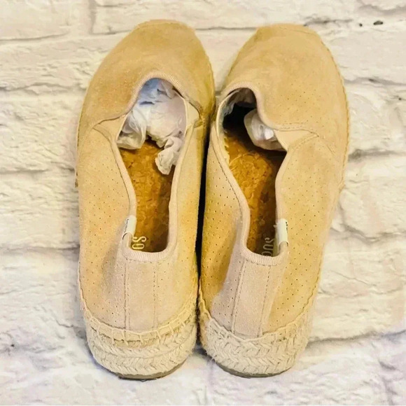 Soludos Suede Platform Espadrilles Smoking Slipper Size 7.5 - Picture 4 of 9